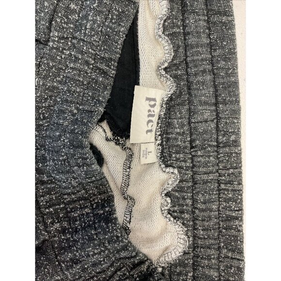 Pact Pants Men size L Black Ankle Zip Joggers Sweats Terry Organic track‎ pant - Picture 12 of 16